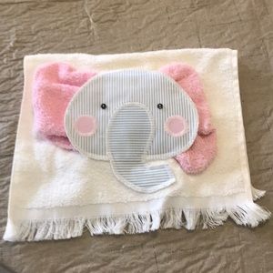 Elephant terry bib